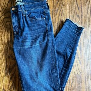 J. Crew Toothpick distressed ripped skinny jeans